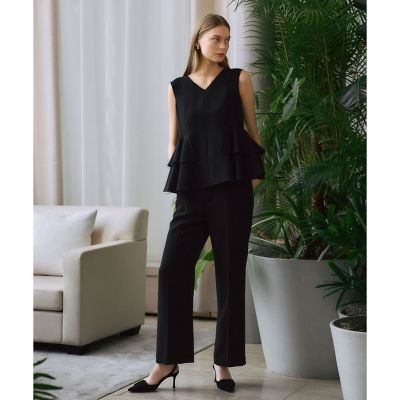 ＜ANAYI＞【別注】ダブルクロスセンタープレスパンツ