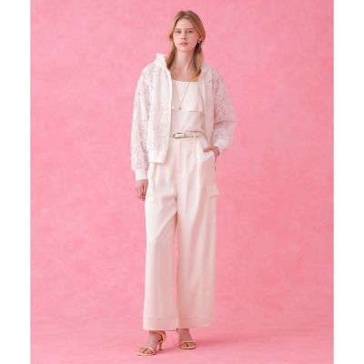 セットアップ対応商品】ストレッチダブルサテンカーゴパンツ | ANAYI