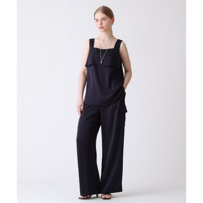 セットアップ対応商品】ストレッチダブルサテンカーゴパンツ | ANAYI