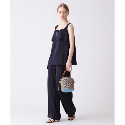 セットアップ対応商品】ストレッチダブルサテンカーゴパンツ | ANAYI