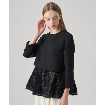 アナイ　テープエンブロイダリープルオーバー セール】 テープエンブロイダリーブルゾン （ブルゾン）｜ANAYI