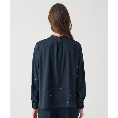 ANAYI ピンドットプリントボウタイブラウス※ na Eternal Line 2026】ピンドットプリントボウタイ