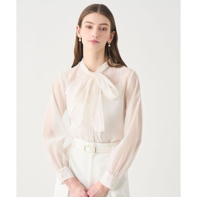 【Ｅｔｅｒｎａｌ　Ｌｉｎｅ　２０２６】シアーオーガンボウタイ　ブラウス