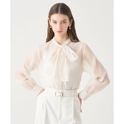 【Ｅｔｅｒｎａｌ　Ｌｉｎｅ　２０２６】シアーオーガンボウタイ　ブラウス