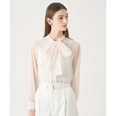 【Ｅｔｅｒｎａｌ　Ｌｉｎｅ　２０２６】シアーオーガンボウタイ　ブラウス