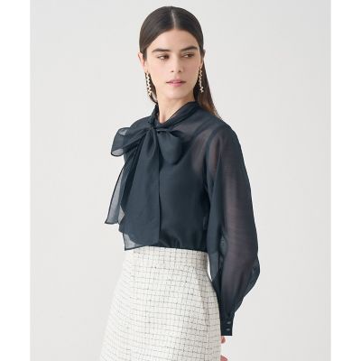 【Ｅｔｅｒｎａｌ　Ｌｉｎｅ　２０２６】シアーオーガンボウタイ　ブラウス