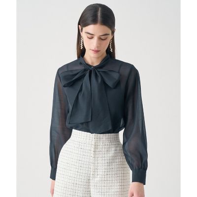 【Ｅｔｅｒｎａｌ　Ｌｉｎｅ　２０２６】シアーオーガンボウタイ　ブラウス