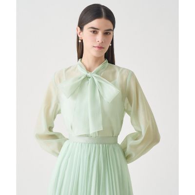 【Ｅｔｅｒｎａｌ　Ｌｉｎｅ　２０２６】シアーオーガンボウタイ　ブラウス