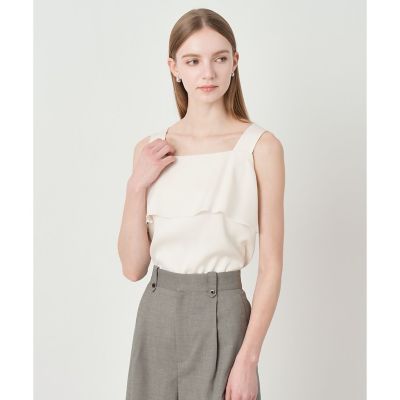 セットアップ対応商品】ストレッチダブルサテンキャミソール | ANAYI 
