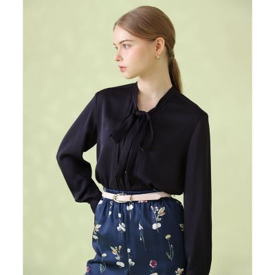 美品2026年 アナイ 2WAYストレッチ衿付き ブラウス 2WAYストレッチ衿