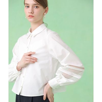 ブロードレース切り替えスリーブ ブラウス | ANAYI/アナイ | 三越