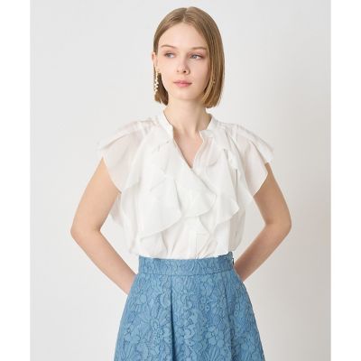 ＜ANAYI＞ライトローンラッフル　ブラウス