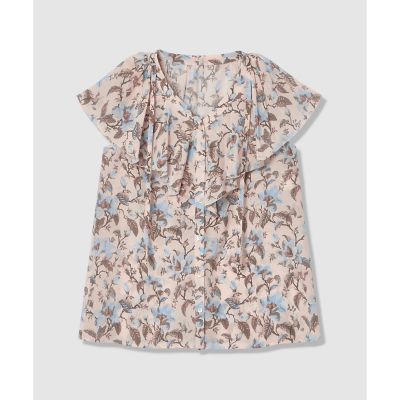 ペールフラワープリントラッフルブラウス | ANAYI/アナイ | 三越伊勢丹