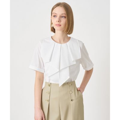 コットンポリブロードラッフルブラウス | ANAYI/アナイ | 三越伊勢丹