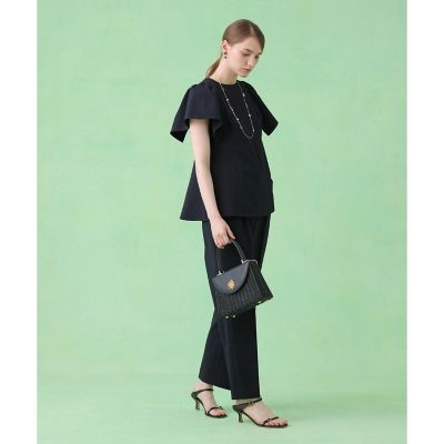 【ANAYI 】サッカーストレッチペプラムブラウス サッカーストレッチペプラム ブラウス〈セットアップ対応商品