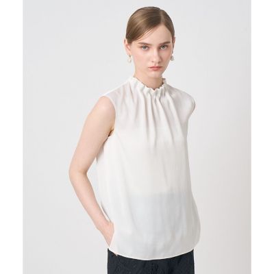 アナイ ANAYI 20SS レーススタンドネックブラウス フレンチスリーブ アナイ ANAYI 20SS レーススタンドネックブラウス フレンチスリーブ