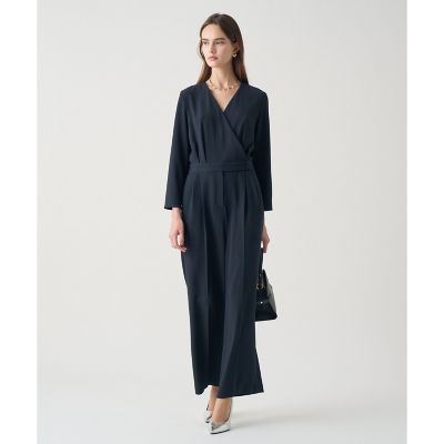 【アナイ】オールインワン　ペイズリー　パンツドレス　楊柳　カシュクール　36 niana（ニアナ） パンツドレス カシュクールデザインパンツドレス