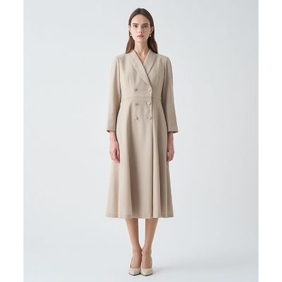 【Ｅｔｅｒｎａｌ　Ｌｉｎｅ　２０２６】ウールジョーゼットショール衿　ワンピース