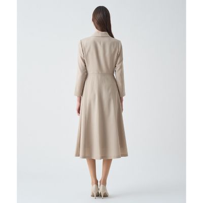 【Ｅｔｅｒｎａｌ　Ｌｉｎｅ　２０２６】ウールジョーゼットショール衿　ワンピース