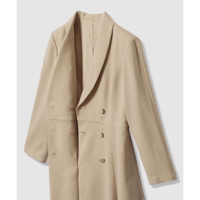 【Ｅｔｅｒｎａｌ　Ｌｉｎｅ　２０２６】ウールジョーゼットショール衿　ワンピース