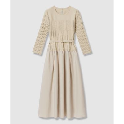 新品未使用✨️ANAYI タフタドッキングティアード ワンピース 38 グレージュ タフタドッキング ワンピース | ANAYI/アナイ | 三越伊勢丹オンライン