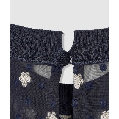 フラワー刺繍ドットフレア ワンピース | ANAYI/アナイ | 三越伊勢丹