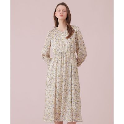 ぼかしフラワーフレア　ワンピース