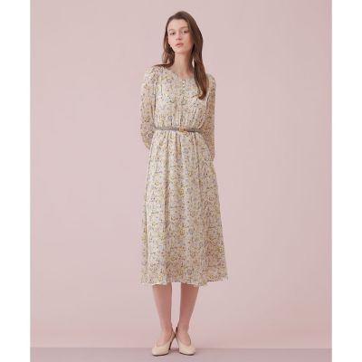 ぼかしフラワーフレア　ワンピース