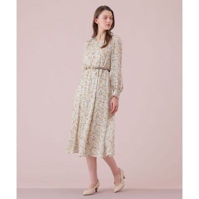 ぼかしフラワーフレア　ワンピース