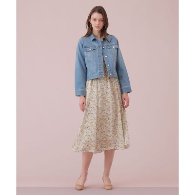 ぼかしフラワーフレア　ワンピース