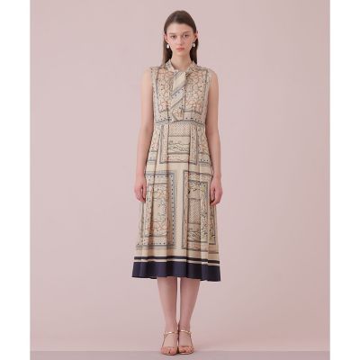 ANAYI ペイズリープリントボウタイワンピース 【公式通販】