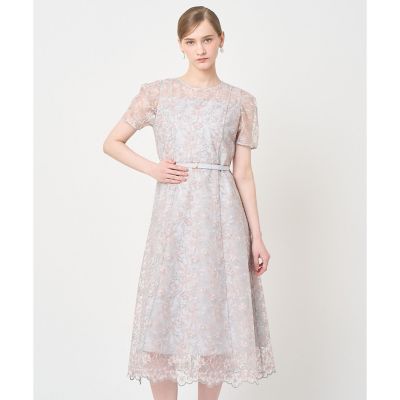 ＜ANAYI＞リトルフラワーリーフタックスリーブワンピース