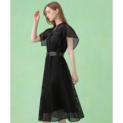 メッシュラッセルフレア袖 ワンピース | ANAYI/アナイ | 三越伊勢丹