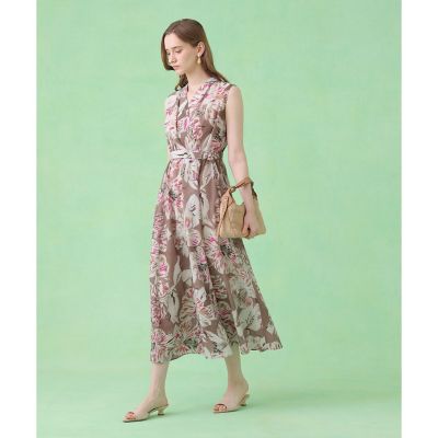 ペイントフラワープリントフレア ワンピース | ANAYI/アナイ | 三越