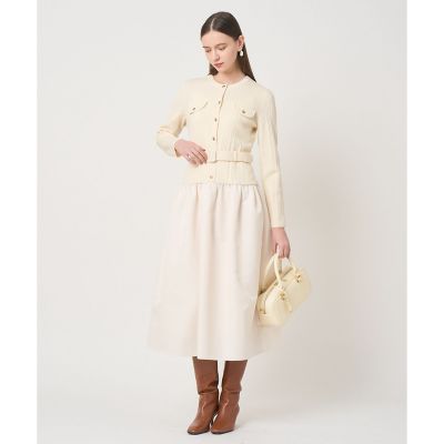 グログランコンビベルト付き ワンピース | ANAYI/アナイ | 三越伊勢丹