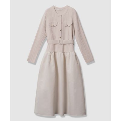 グログランコンビベルト付き ワンピース | ANAYI/アナイ | 三越伊勢丹