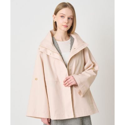 ピンク系 レディースのノーカラー・スタンドカラーコート | 三越伊勢丹