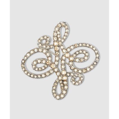 ＜ANAYI＞ロゴモチーフビジューブローチ