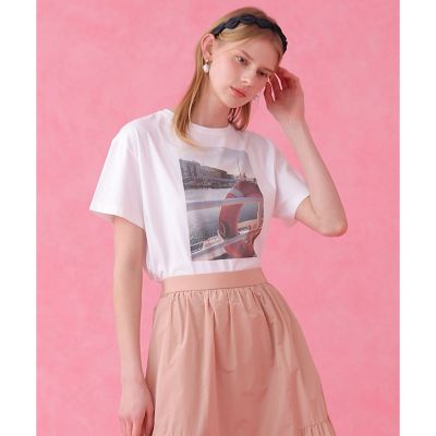 コットン天竺フォトプリントTシャツ | ANAYI/アナイ | 三越伊勢丹