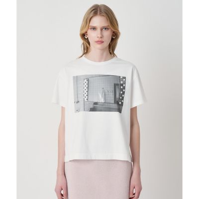 コットン天竺フォトプリントTシャツ | ANAYI/アナイ | 三越伊勢丹