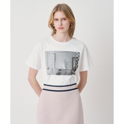 コットン天竺フォトプリントTシャツ | ANAYI/アナイ | 三越伊勢丹
