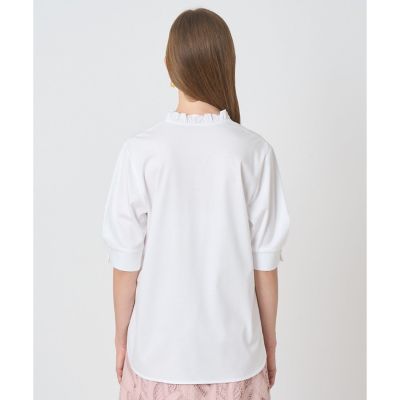 アナイ 21SS サイドフリルプルオーバー ニット カットソー 五分袖 38 カットソー|トップス|NEW ARRIVAL|ANAYI OFFICIAL ONLINE STORE