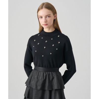 アナイ　テープエンブロイダリープルオーバー ANAYIアナイ テープエンブロイダリー プルオーバー