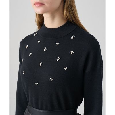 アナイ　テープエンブロイダリープルオーバー ANAYIアナイ テープエンブロイダリー プルオーバー