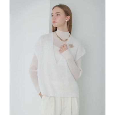 ラメシャギーVネックジレ | ANAYI/アナイ | 三越伊勢丹オンライン