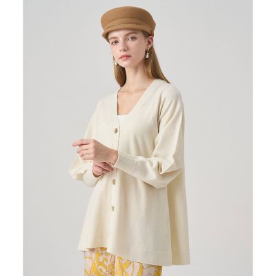 【878】アナイ　ウールミラノビジューボタン　カーディガン　黒　36 878】アナイ ウールミラノビジューボタン カーディガン 黒 36 - メルカリ