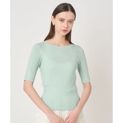 ＜ANAYI＞アセテートポリエステル半袖プルオーバー