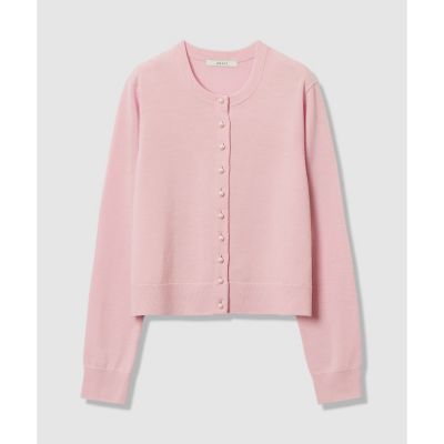 ＜ANAYI＞メリノウールパールボタン　カーディガン