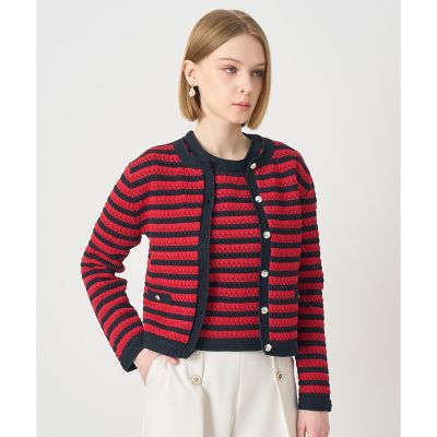 アイレットボーダー カーディガン | ANAYI/アナイ | 三越伊勢丹