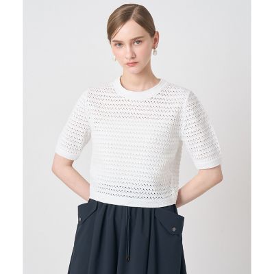 ＜ANAYI＞アイレットボーダー　プルオーバー